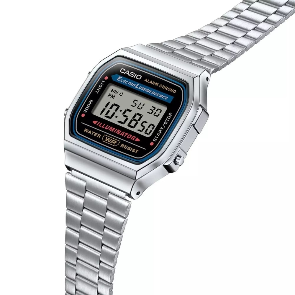 Reloj Casio Vintage A168WA-1WDF Digital Acero Plateado Unisex6