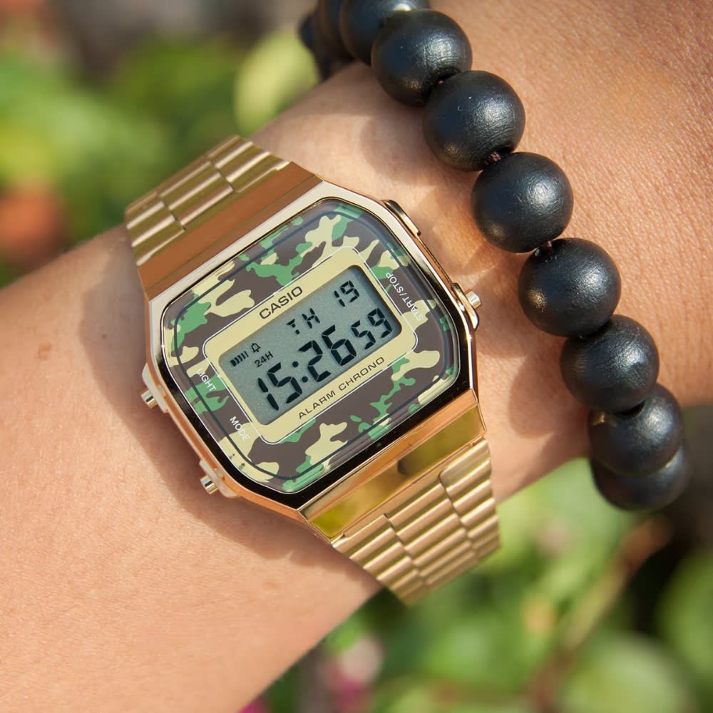 Reloj Casio Vintage A168WEGC-3DF Digital Acero Dorado Militar Unisex2