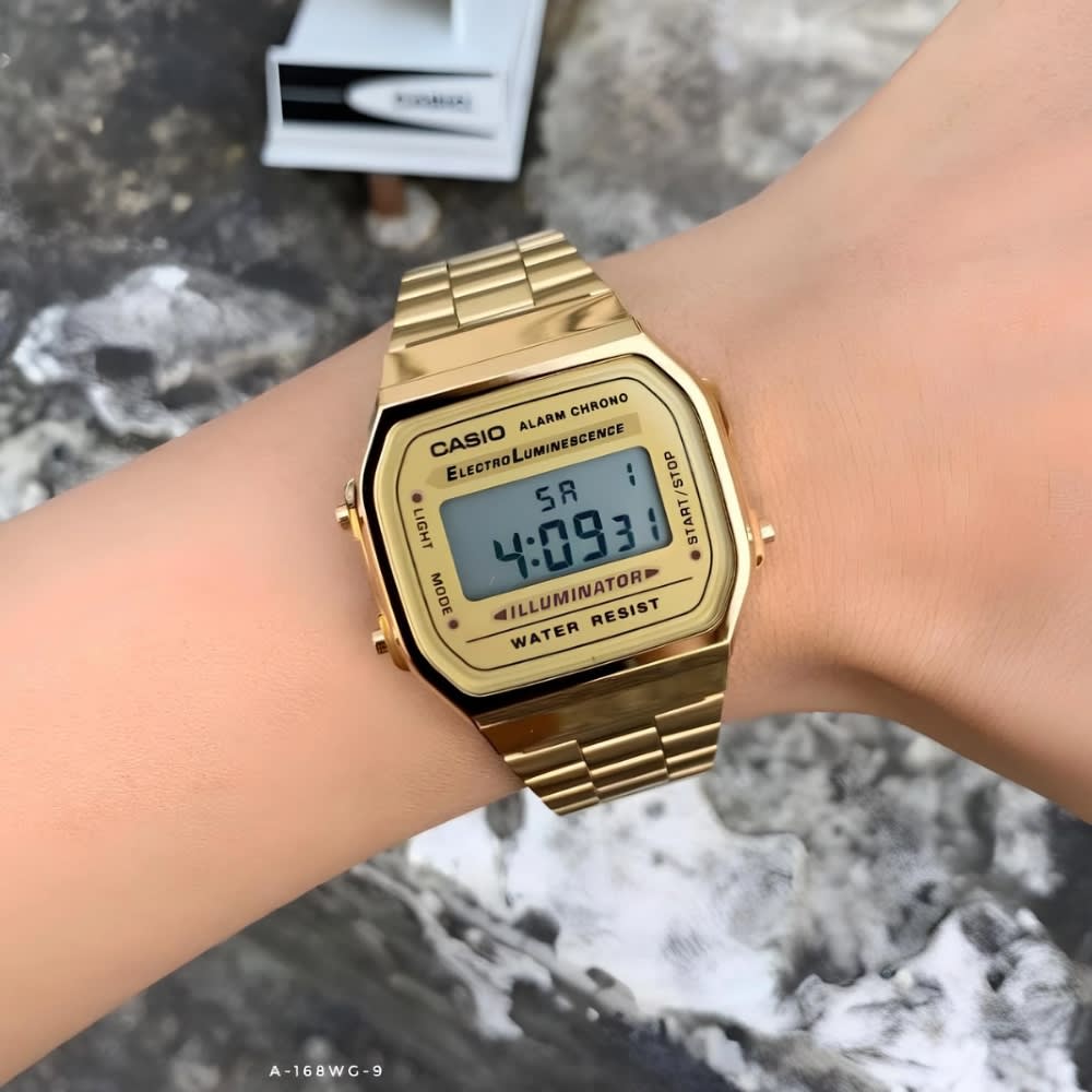 Reloj Casio Vintage A168WG-9WDF Digital Acero Dorado Unisex3