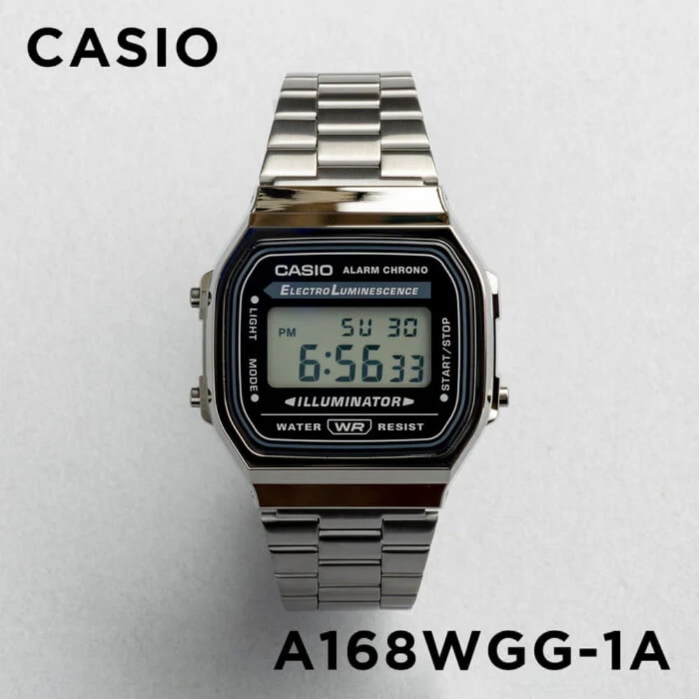 Reloj Casio Vintage A168WGG-1ADF Digital Acero Plateado Unisex4