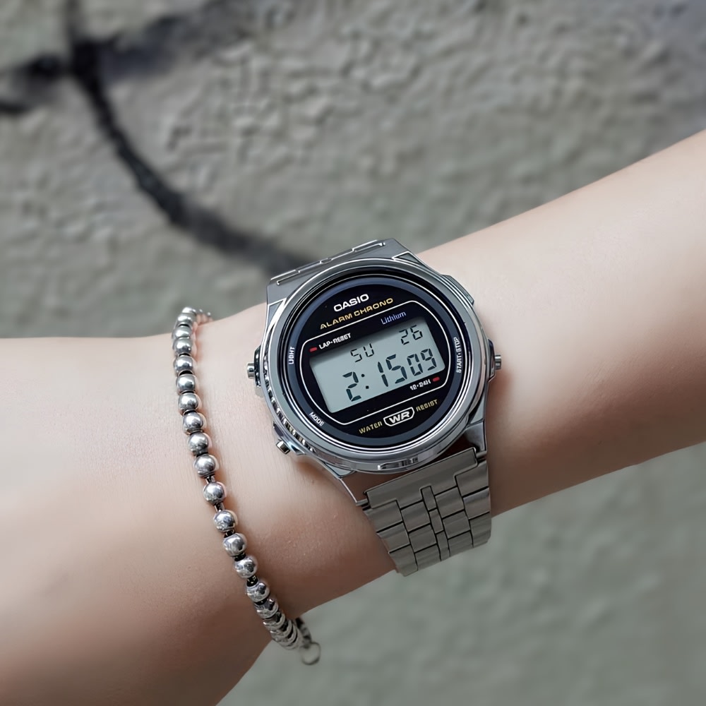 Reloj Casio Vintage A171WE-1ADF Digital Acero Plateado Unisex4