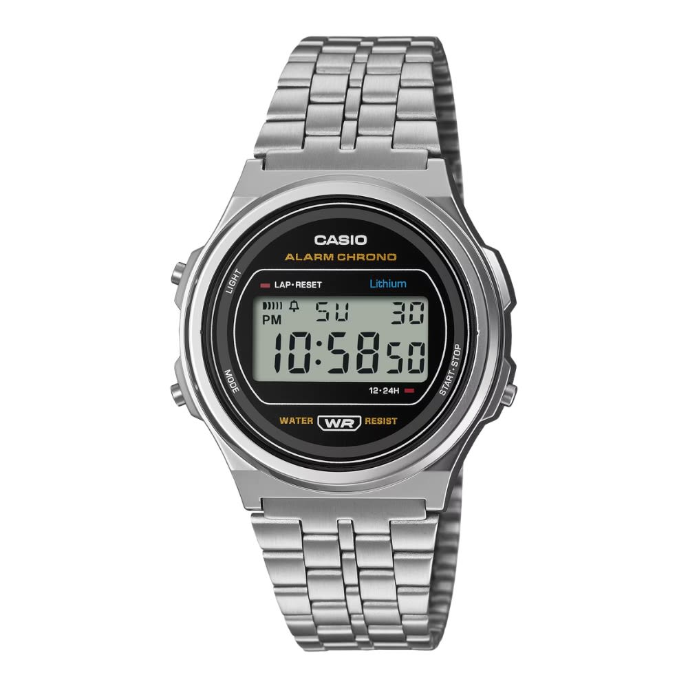 Reloj Casio Vintage A171WE-1ADF Digital Acero Plateado Unisex8