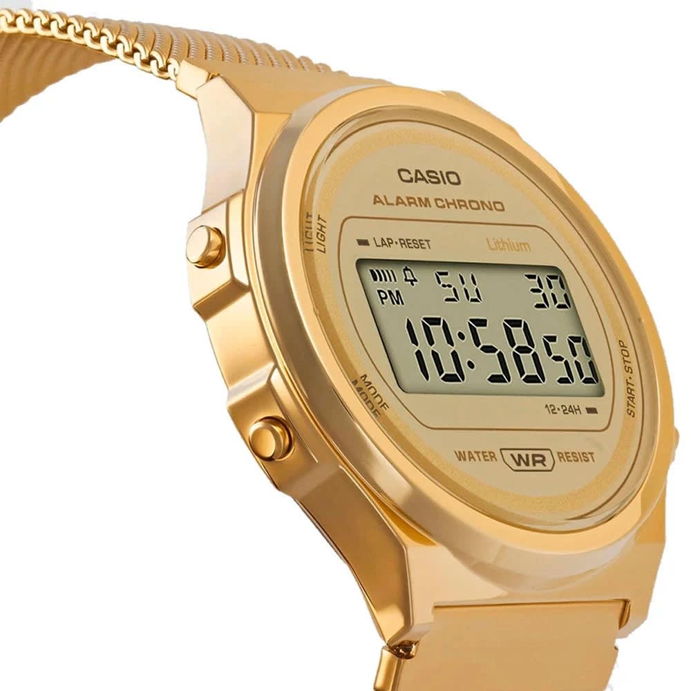 Reloj Casio Vintage A171WEG-9ADF Digital Acero Dorado Unisex4