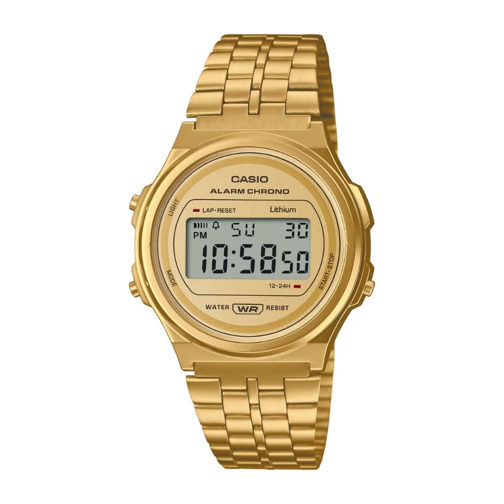 Reloj Casio Vintage A171WEG-9ADF Digital Acero Dorado Unisex6
