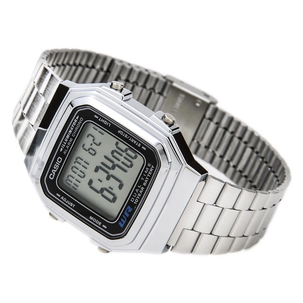 Reloj Casio Vintage A178WA-1ADF Digital Acero Plateado Unisex5