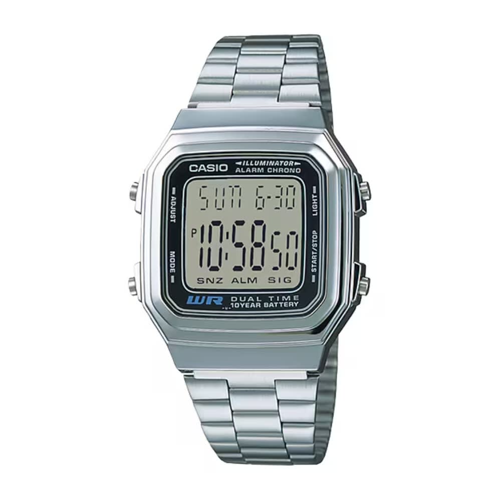 Reloj Casio Vintage A178WA-1ADF Digital Acero Plateado Unisex7