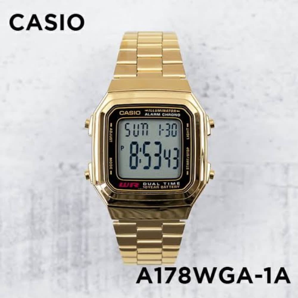 Reloj Casio Vintage A178WGA-1ADF Digital Acero Dorado Unisex5
