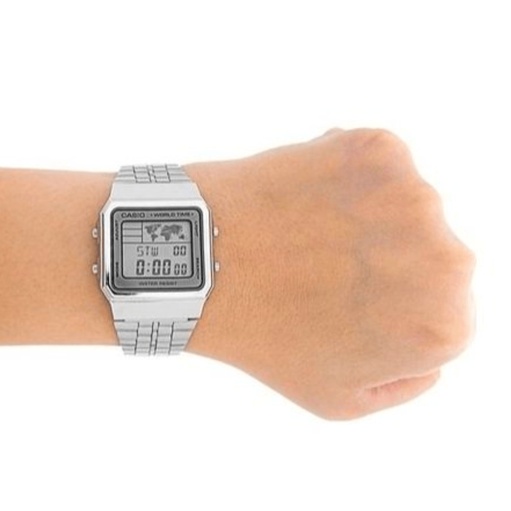 Reloj Casio Vintage A500WA-7DF Digital Acero Plateado Unisex2
