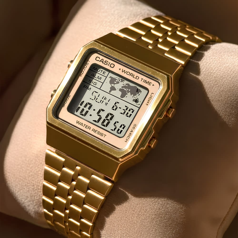 Reloj Casio Vintage A500WGA-9DF Digital Acero Dorado Unisex4