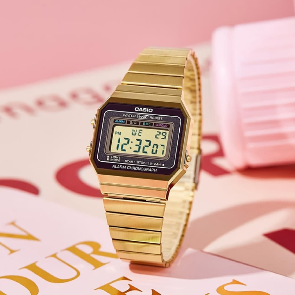 Reloj Casio Vintage A700WG-9ADF Digital Acero Dorado Unisex4