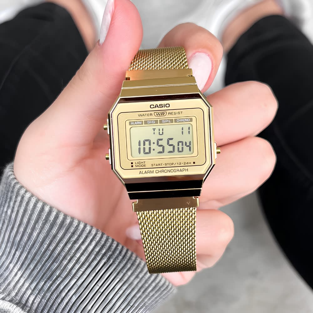 Reloj Casio Vintage A700WMG-9ADF Digital Acero Dorado Unisex3