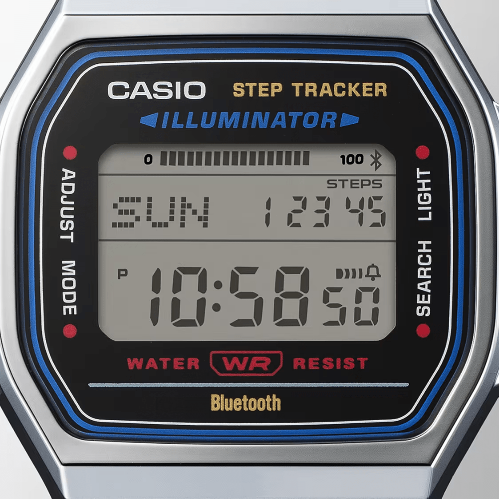 Reloj Casio Vintage ABL-100WE-1ADF Bluetooth Digital Plateado Unisex4