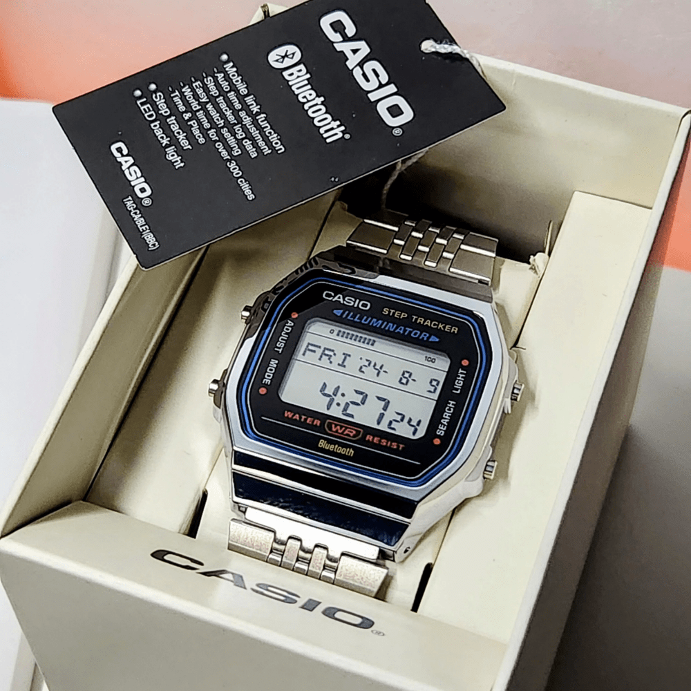 Reloj Casio Vintage ABL-100WE-1ADF Bluetooth Digital Plateado Unisex6