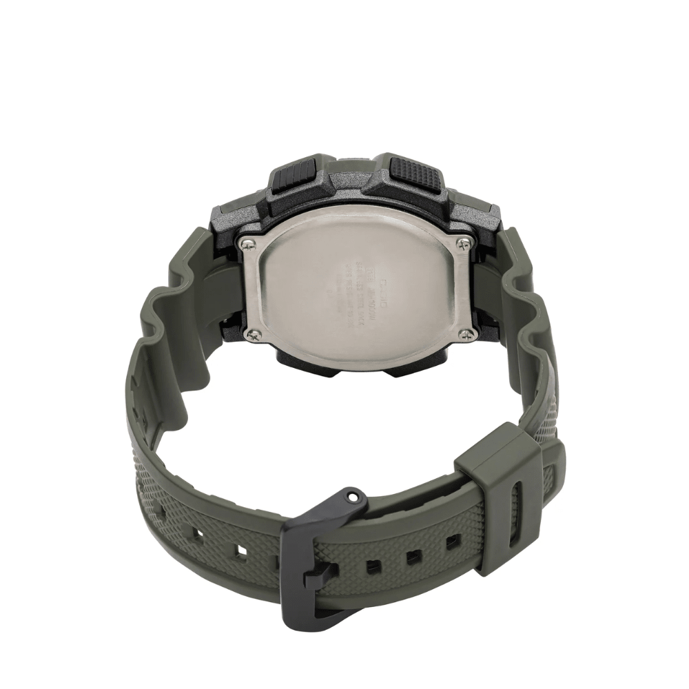 Reloj Casio Word Time AE-1000W-3AVDF Digital Verde Hombre5