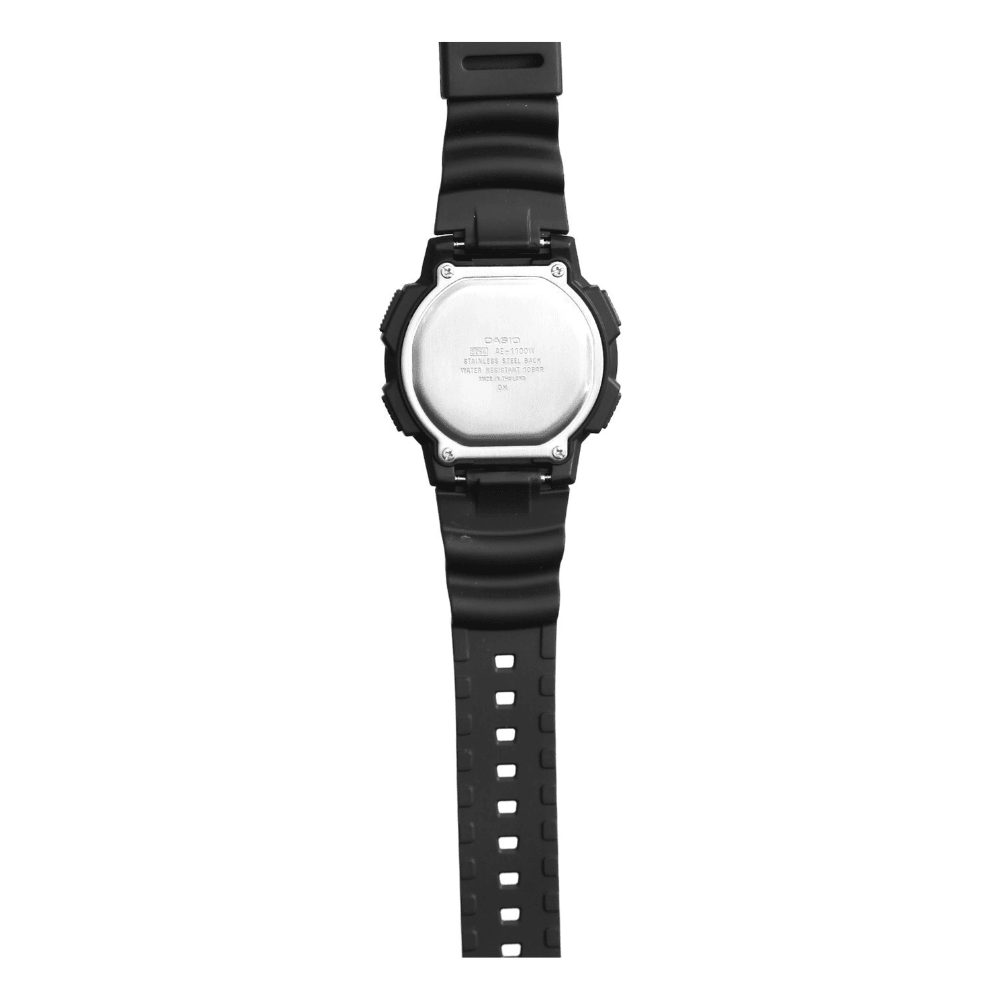 Reloj Casio AE-1100W-1BVDF Digital World Time Mapa Mundial Negro Hombre6