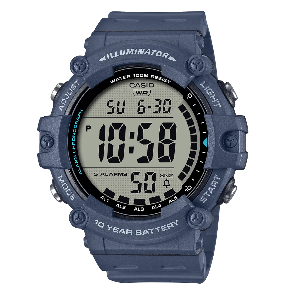 Reloj Casio Illuminator AE-1500WH-2AVDF Resina Digital Azul Hombre5