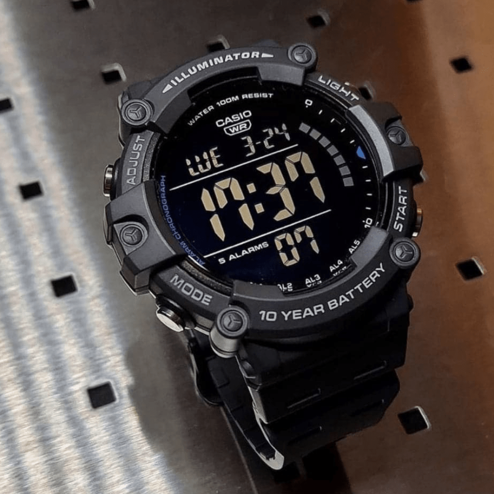 Reloj Casio Illuminator AE-1500WH-8BVDF Resina Digital Negro Hombre3