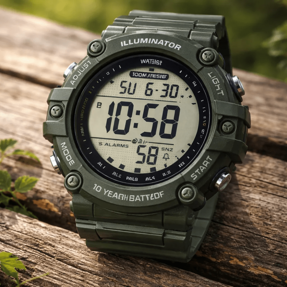 Reloj Casio Illuminator AE-1500WHX-3AVDF Resina Digital Verde Hombre3