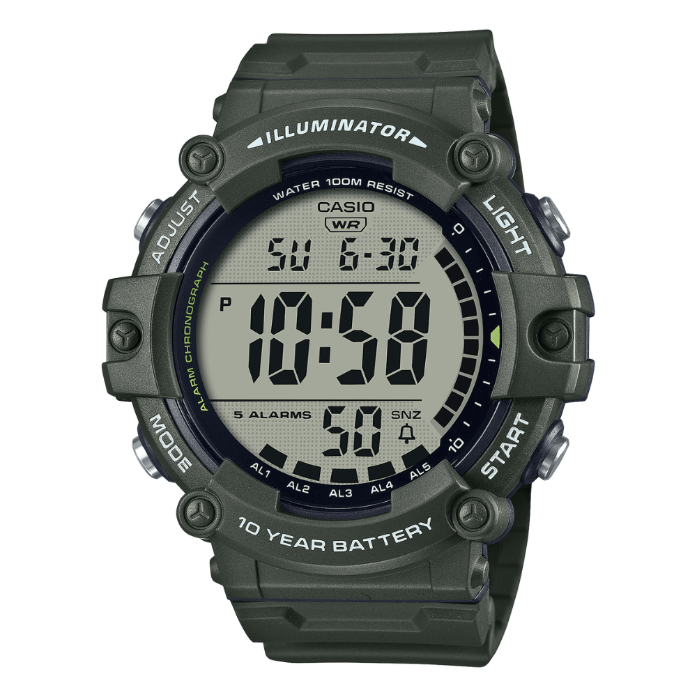Reloj Casio Illuminator AE-1500WHX-3AVDF Resina Digital Verde Hombre6
