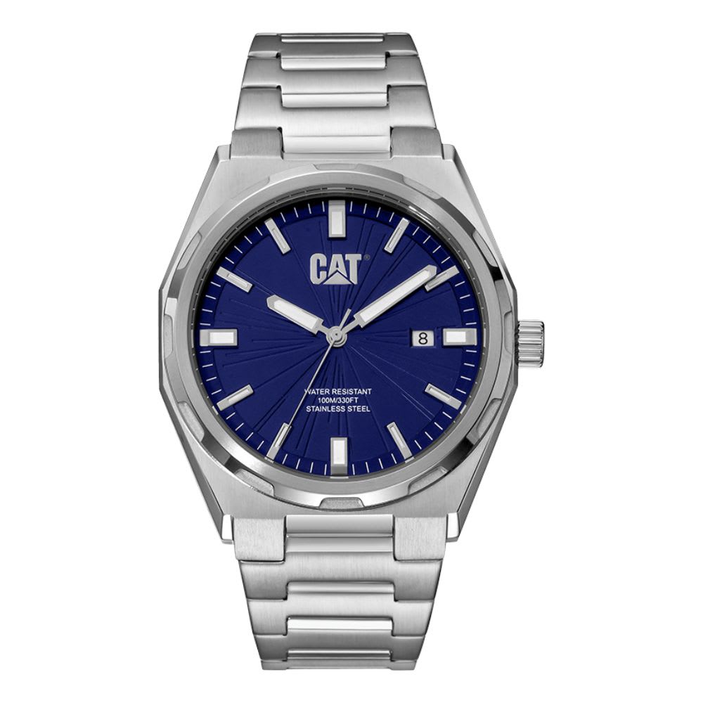 Reloj Cat California AL.141.11.621 Análogo Plateado Dial Azul Acero Hombre6