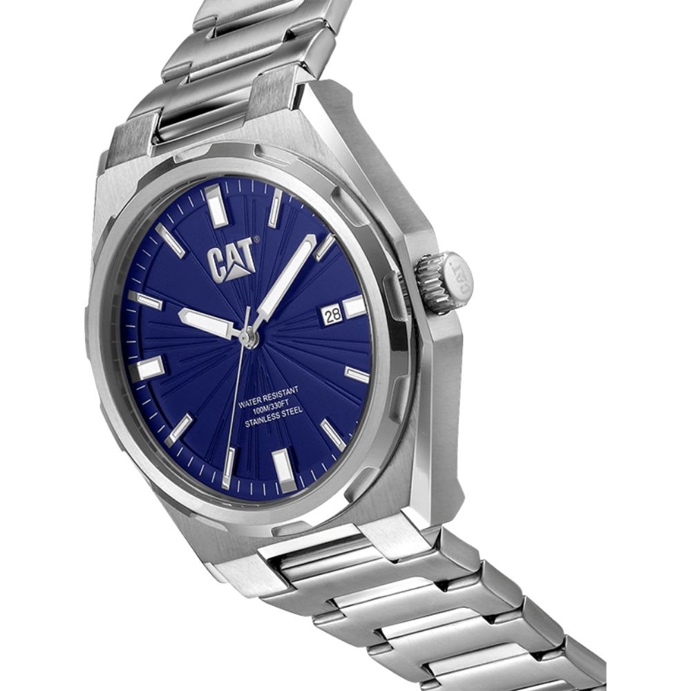 Reloj Cat California AL.141.11.621 Análogo Plateado Dial Azul Acero Hombre5
