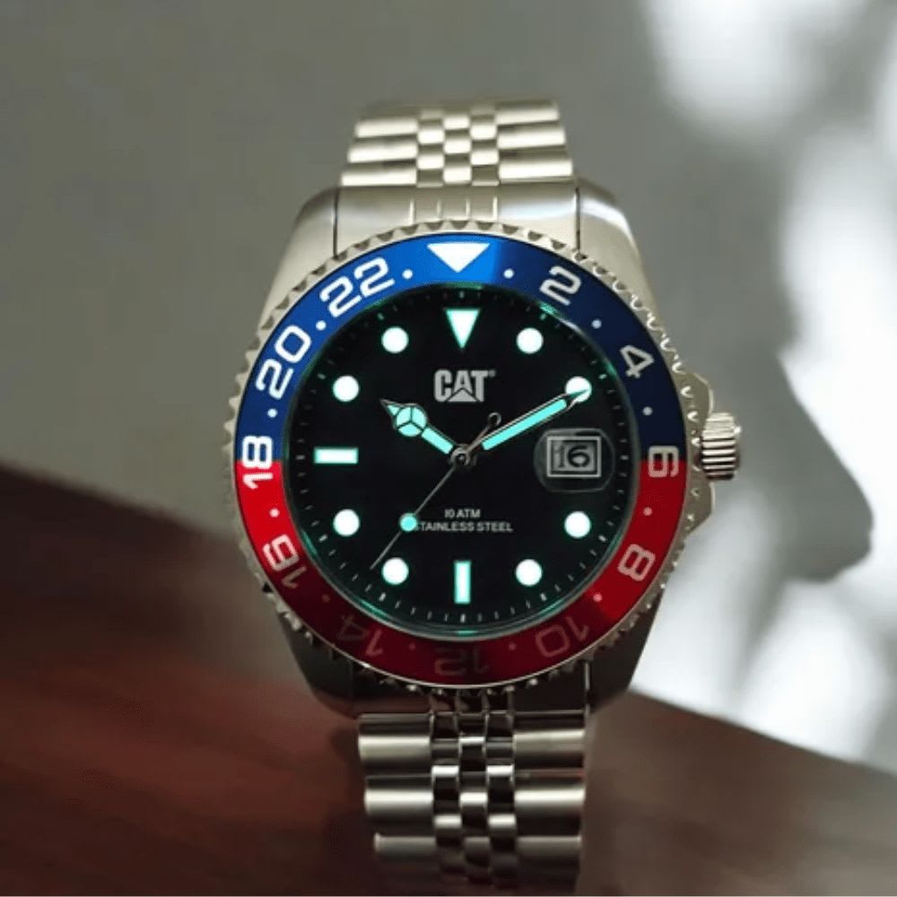 Reloj Cat R-Type AO.141.11.128 Análogo Plateado Dial Negro Acero Hombre5