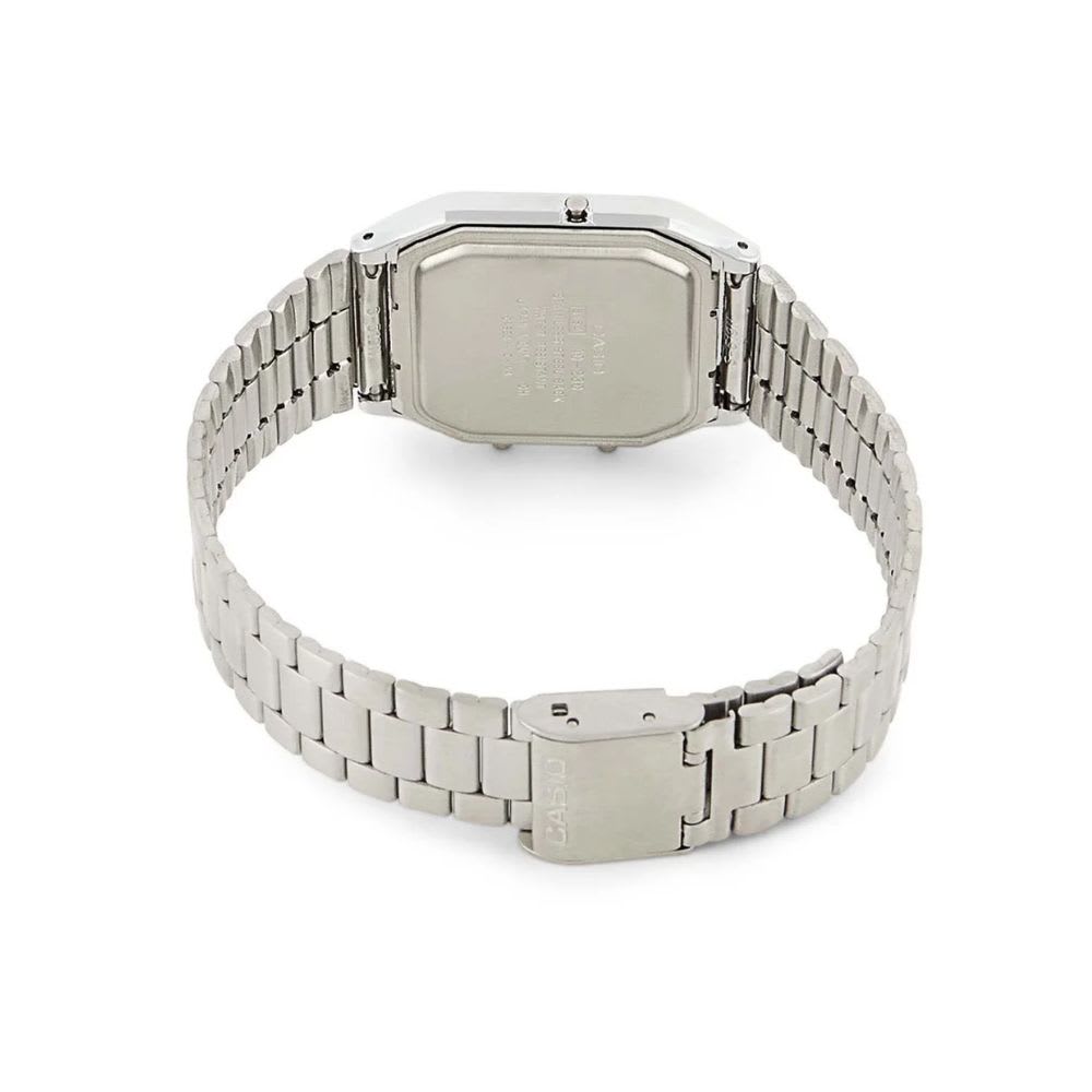 Reloj Casio Vintage AQ-230A-7DMQ Análogo-Digital Acero Plateado Unisex4