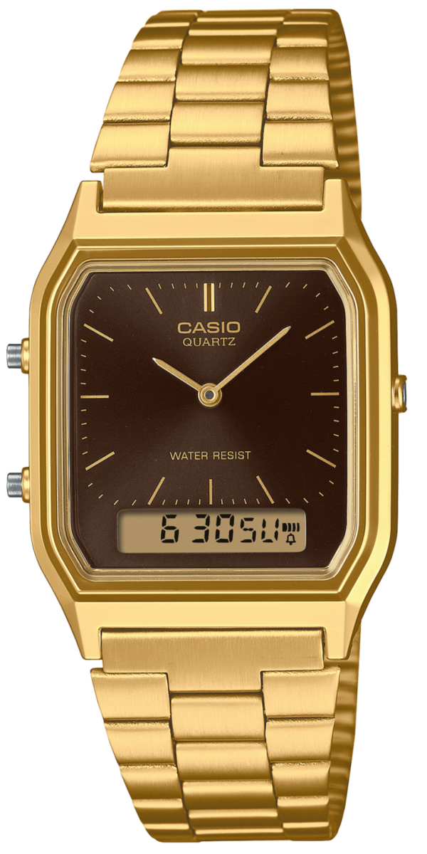 Reloj Casio Vintage AQ-230GA-5AMQYDF Análogo-Digital Acero Dorado Unisex1