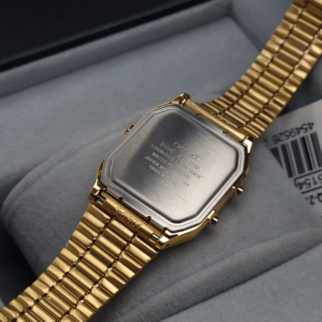 Reloj Casio Vintage AQ-230GA-5AMQYDF Análogo-Digital Acero Dorado Unisex3