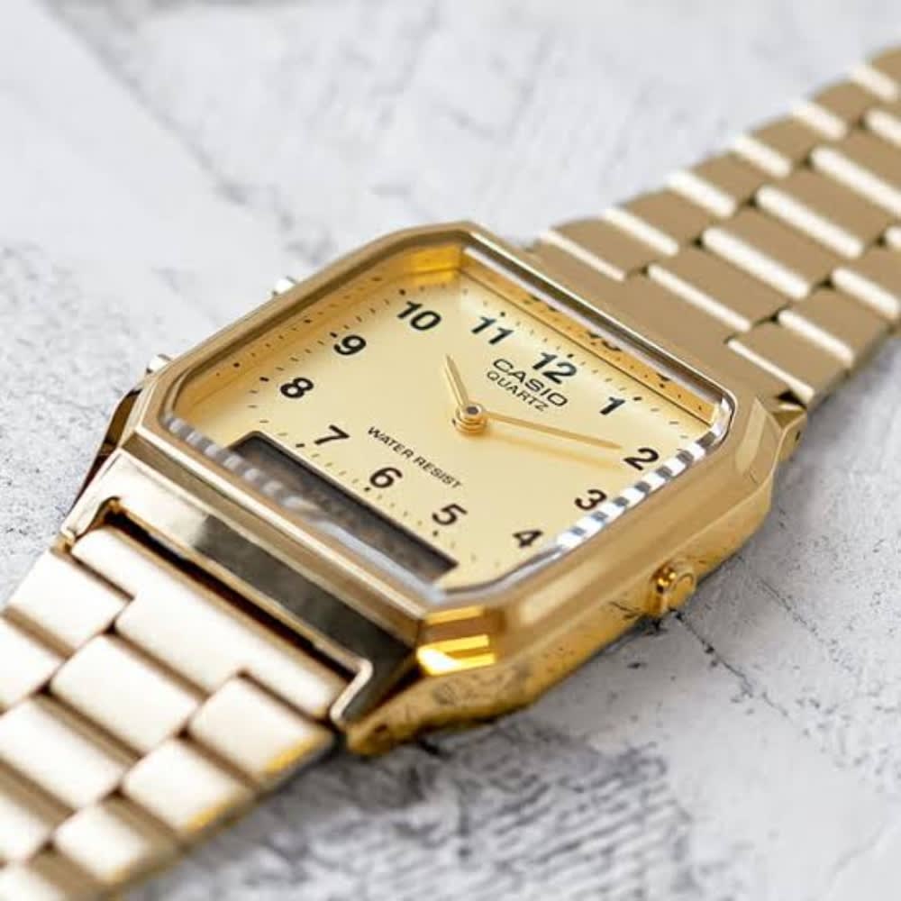 Reloj Casio Vintage AQ-230GA-9BMQ Análogo-Digital Acero Dorado Unisex6