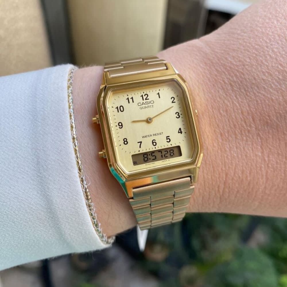 Reloj Casio Vintage AQ-230GA-9BMQ Análogo-Digital Acero Dorado Unisex2