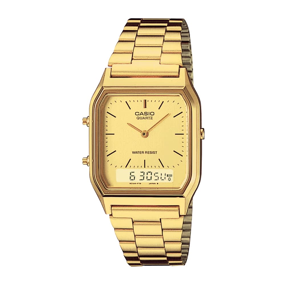 Reloj Casio Vintage AQ-230GA-9DMQ Análogo-Digital Acero Dorado Unisex7