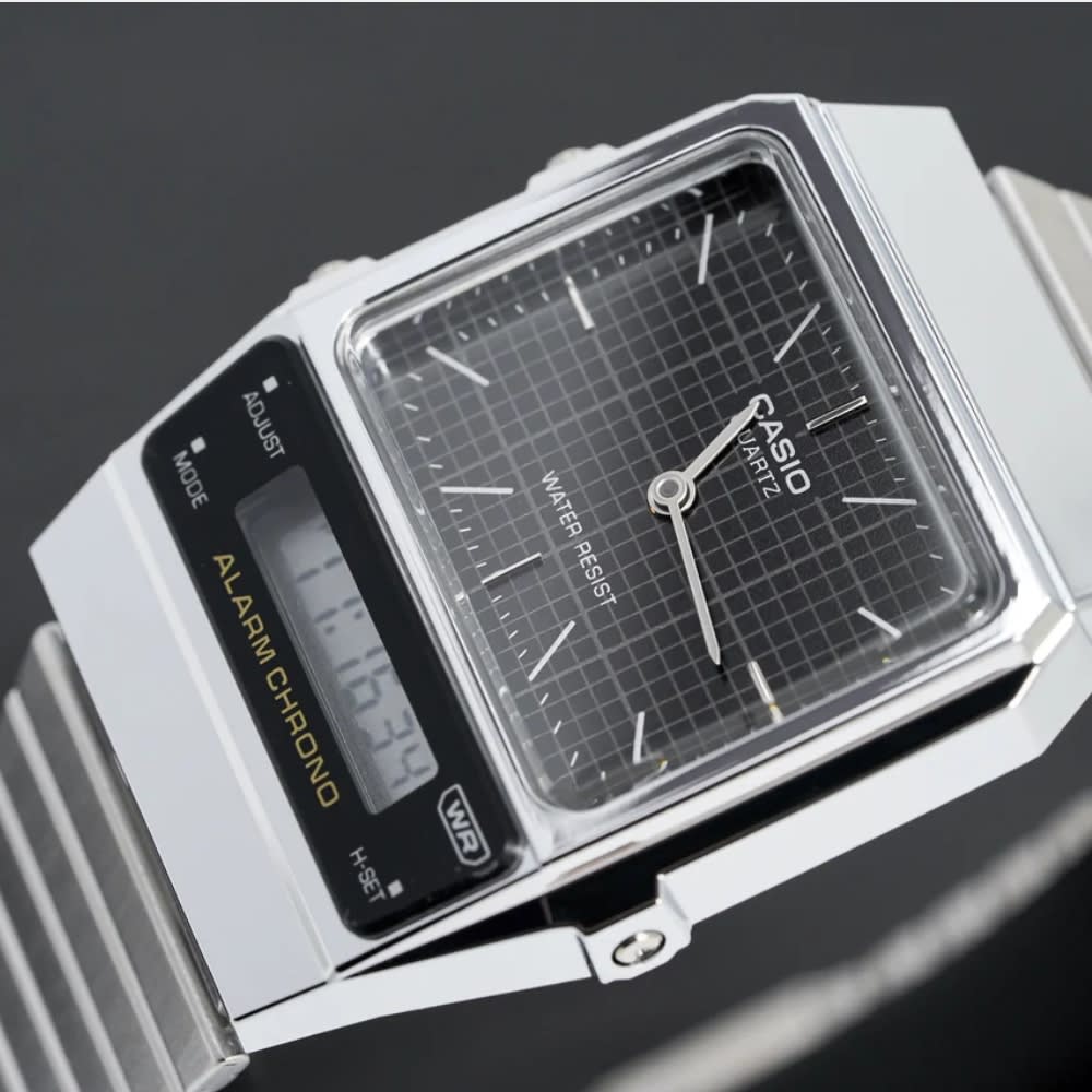 Reloj Casio Vintage AQ-800E-1ADF Análogo-Digital Acero Plateado Unisex6