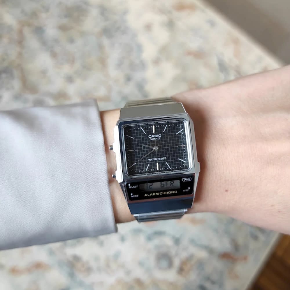 Reloj Casio Vintage AQ-800E-1ADF Análogo-Digital Acero Plateado Unisex3