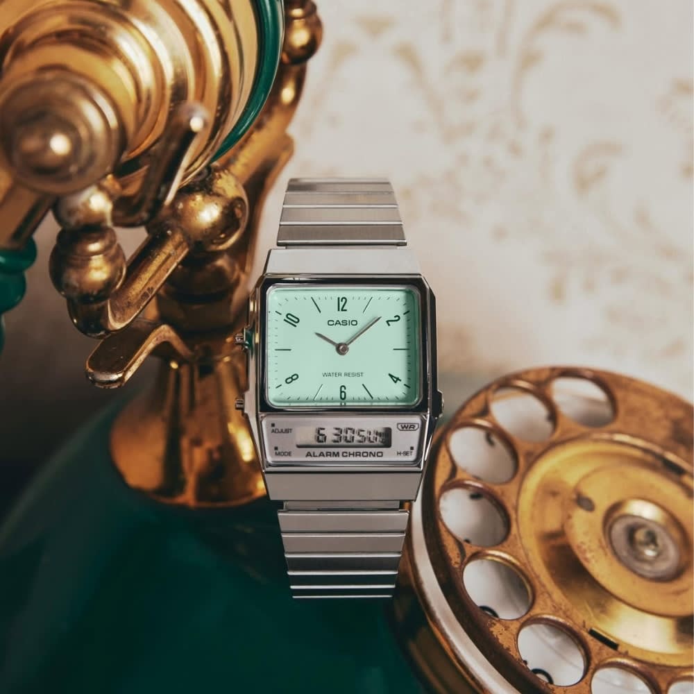 Reloj Casio Vintage AQ-800E-3ADF Análogo-Digital Acero Plateado Unisex3