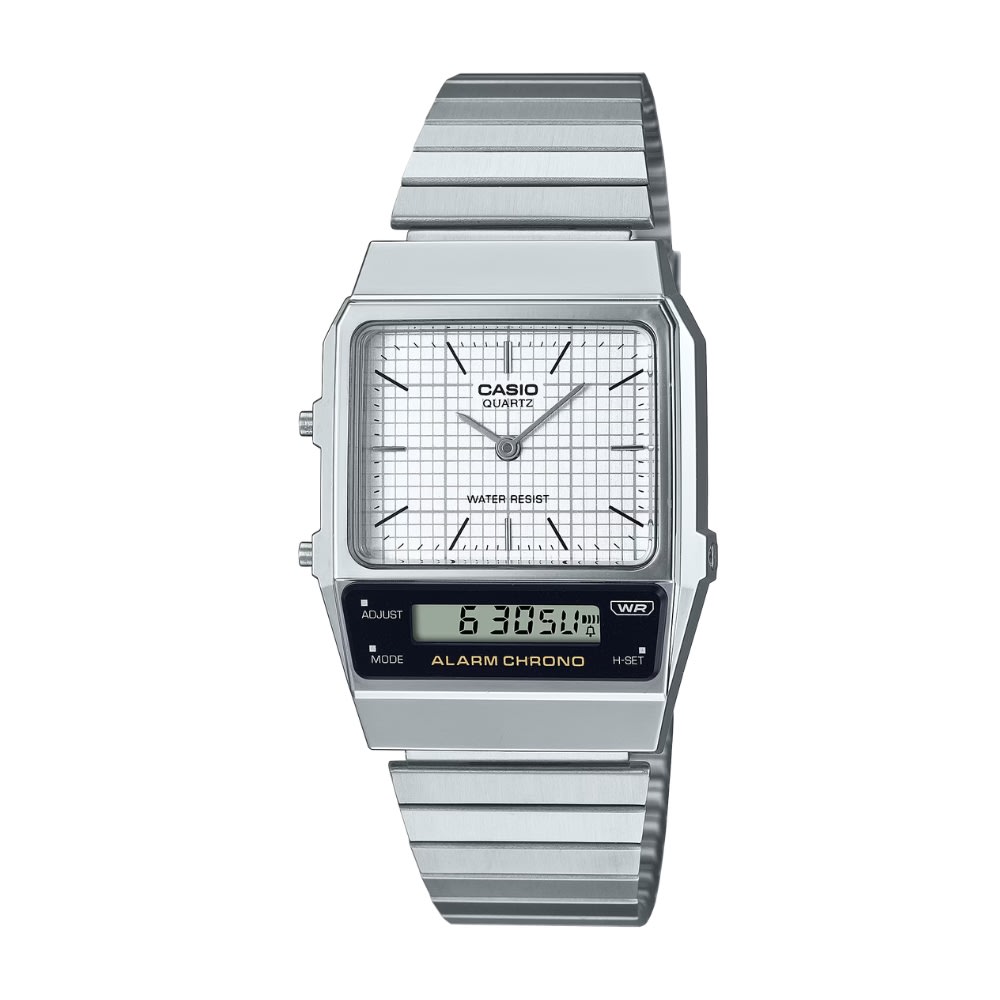 Reloj Casio Vintage AQ-800E-7ADF Análogo-Digital Acero Plateado Unisex12