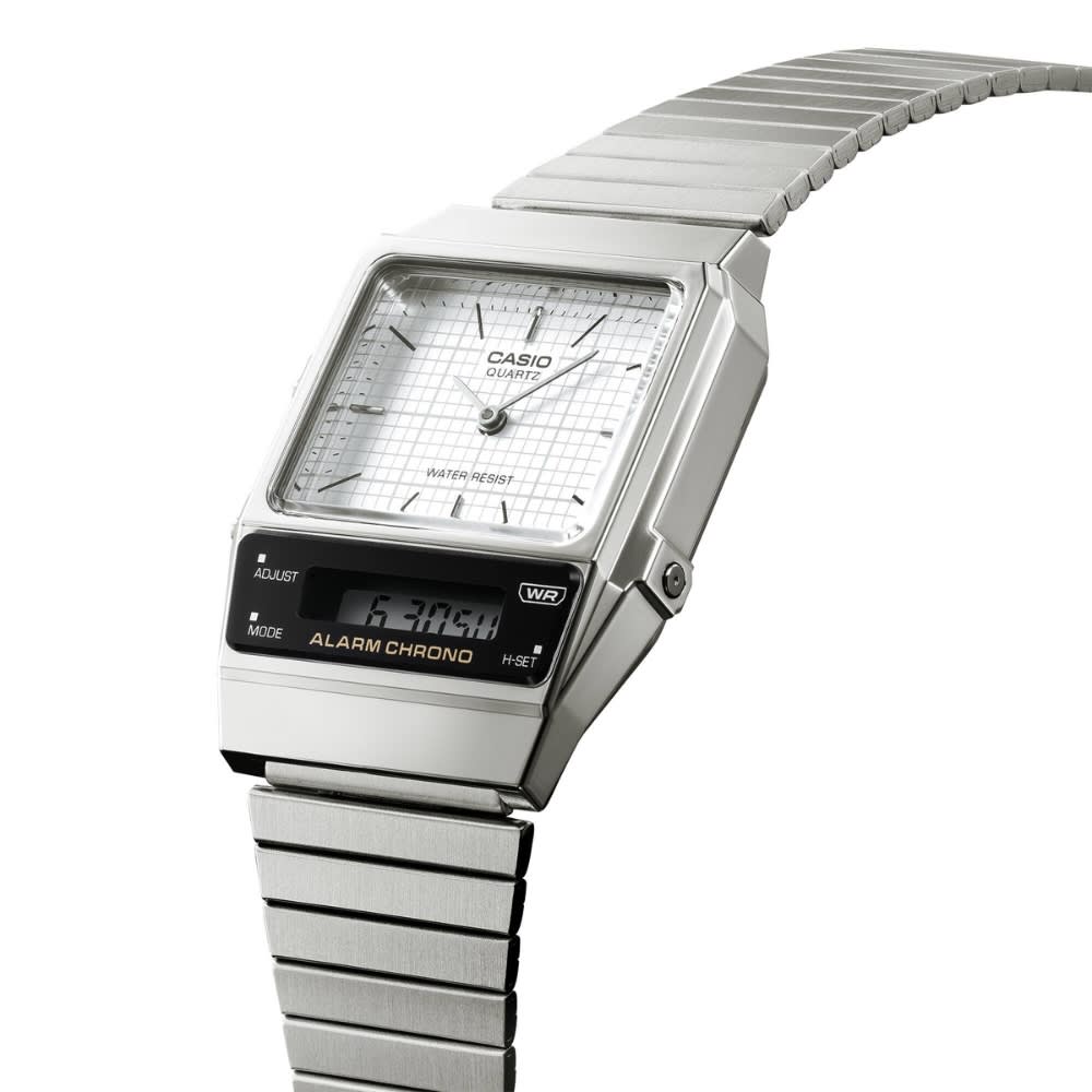 Reloj Casio Vintage AQ-800E-7ADF Análogo-Digital Acero Plateado Unisex9