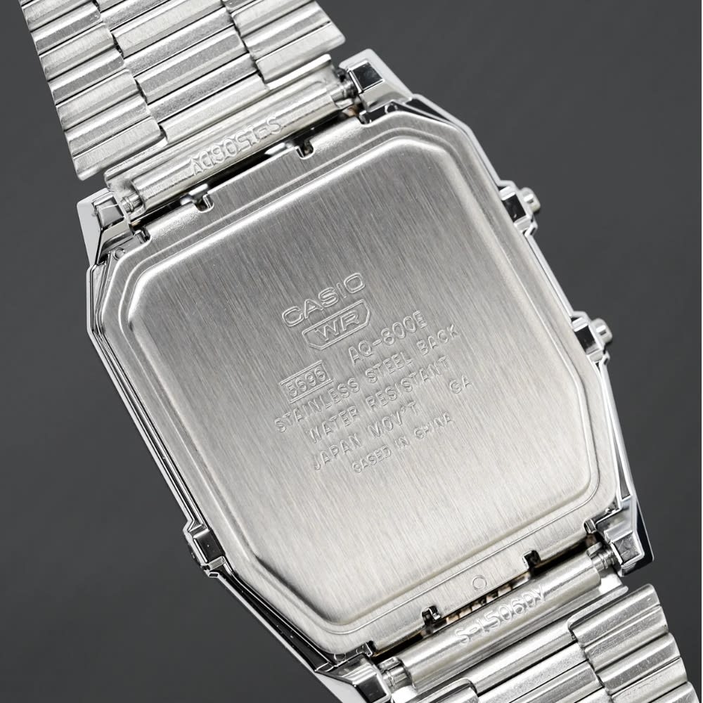 Reloj Casio Vintage AQ-800E-7ADF Análogo-Digital Acero Plateado Unisex10