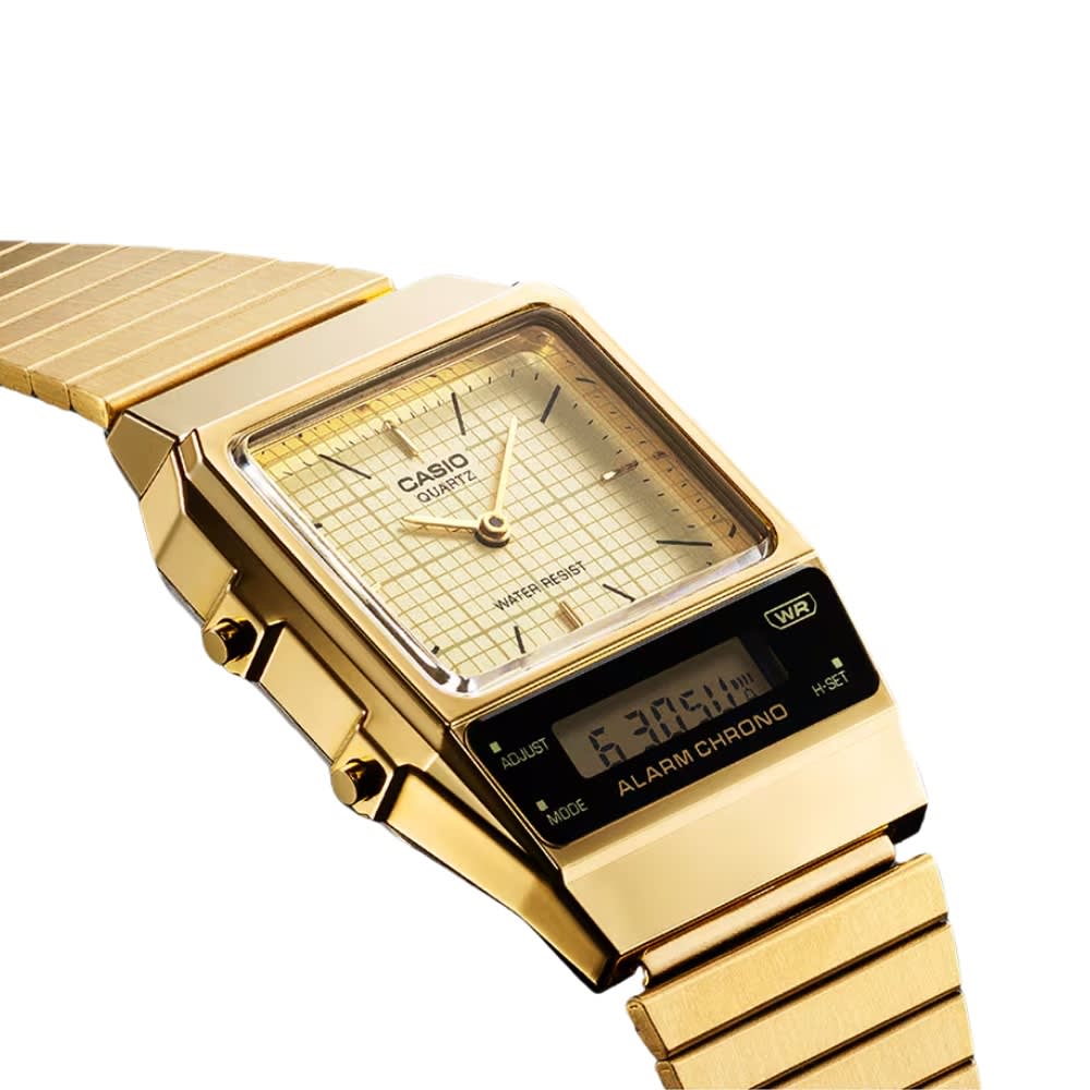 Reloj Casio Vintage AQ-800EG-9ADF Análogo-Digital Acero Dorado Unisex6