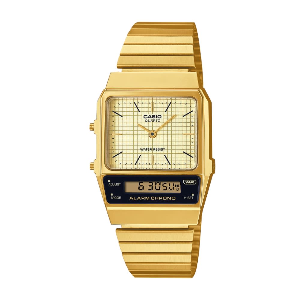 Reloj Casio Vintage AQ-800EG-9ADF Análogo-Digital Acero Dorado Unisex9