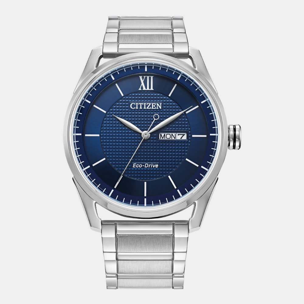 Reloj Citizen Eco-Drive AW0081-54L Plateado Dial Azul Acero Hombre1