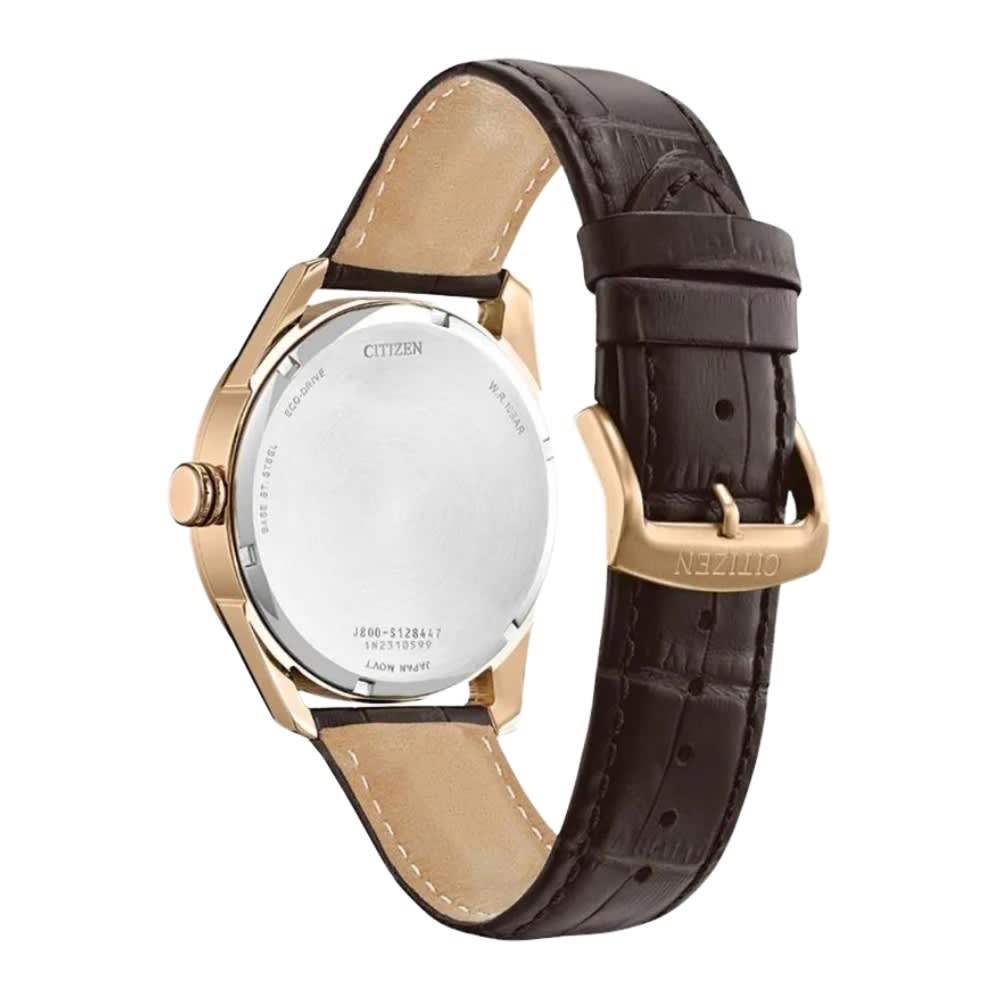Reloj Citizen Eco-Drive AW0082-01A Oro Rosa Acero Cuero Hombre7