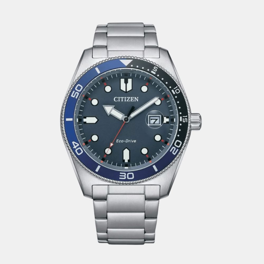 Reloj Citizen Eco-Drive AW1761-89L Plateado Dial Azul Acero Hombre1
