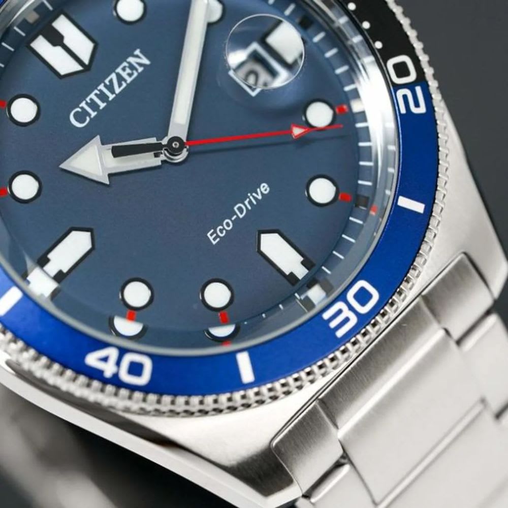 Reloj Citizen Eco-Drive AW1761-89L Plateado Dial Azul Acero Hombre4