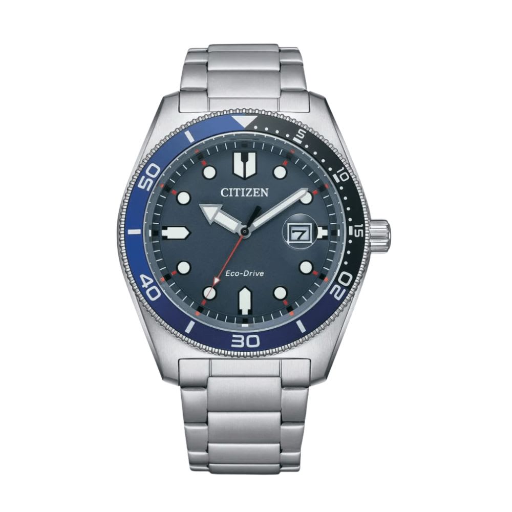 Reloj Citizen Eco-Drive AW1761-89L Plateado Dial Azul Acero Hombre6