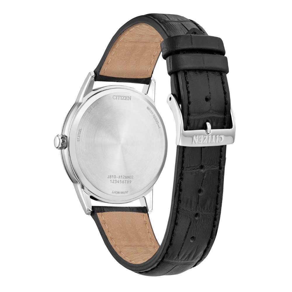 Reloj Citizen Eco-Drive AW1780-09L Plateado Acero Cuero Hombre6
