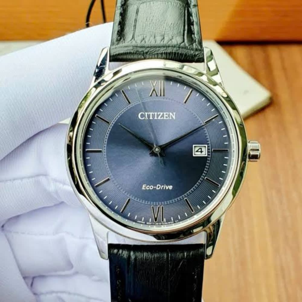 Reloj Citizen Eco-Drive AW1780-09L Plateado Acero Cuero Hombre4
