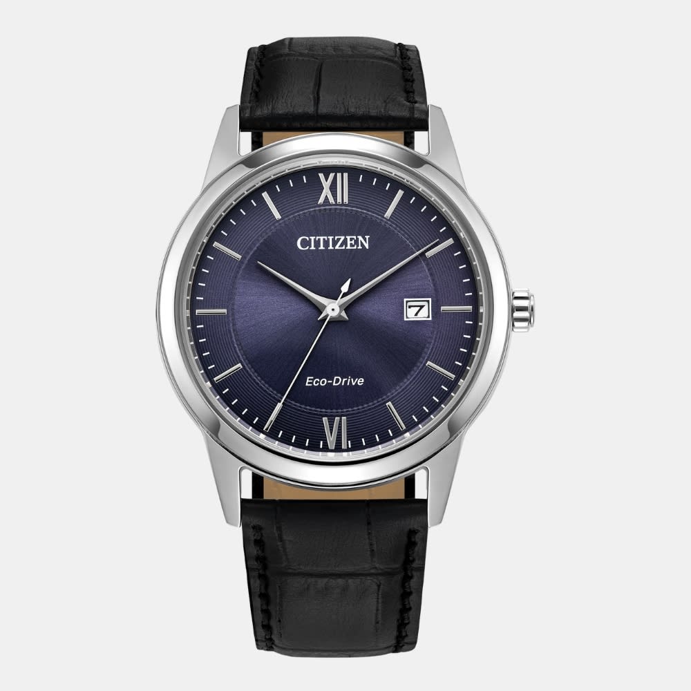 Reloj Citizen Eco-Drive AW1780-09L Plateado Acero Cuero Hombre1