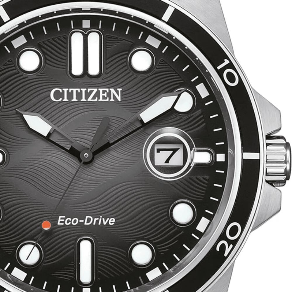 Reloj Citizen Eco-Drive AW1816-89E Plateado Dial Negro Acero Hombre5