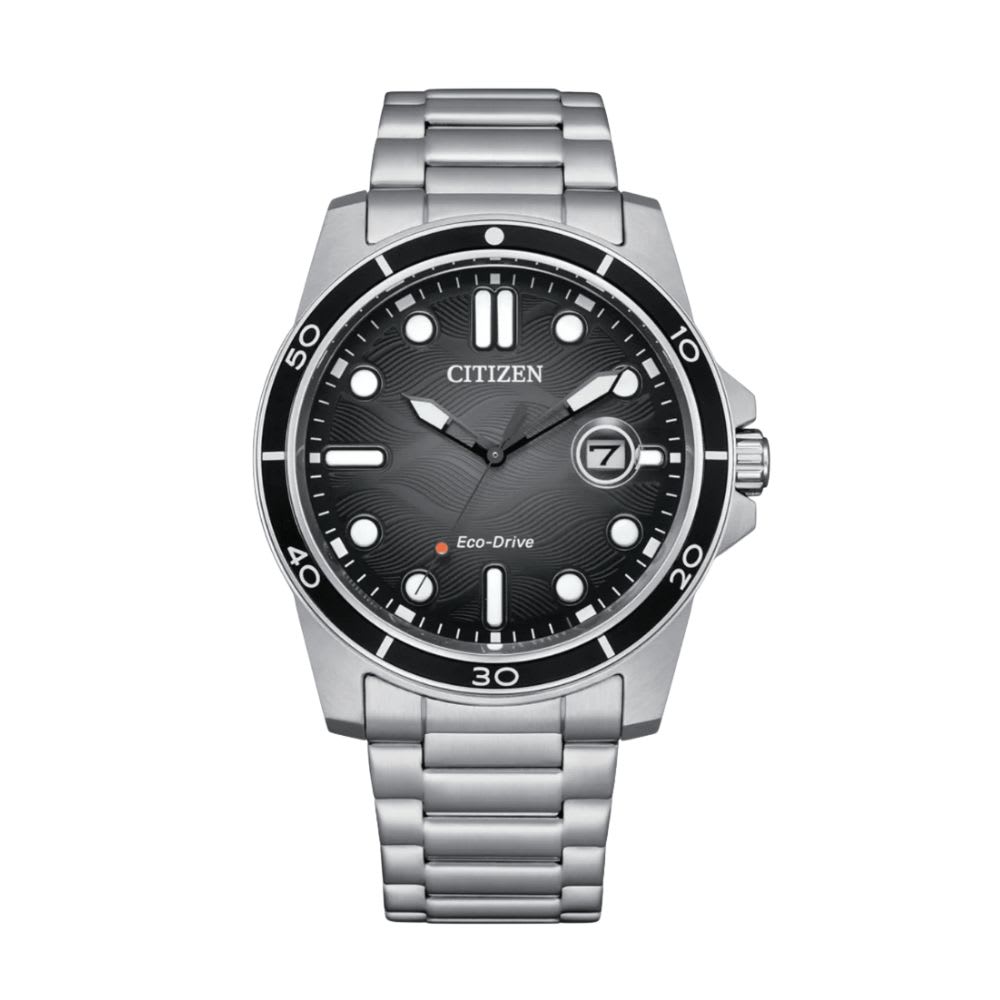 Reloj Citizen Eco-Drive AW1816-89E Plateado Dial Negro Acero Hombre6